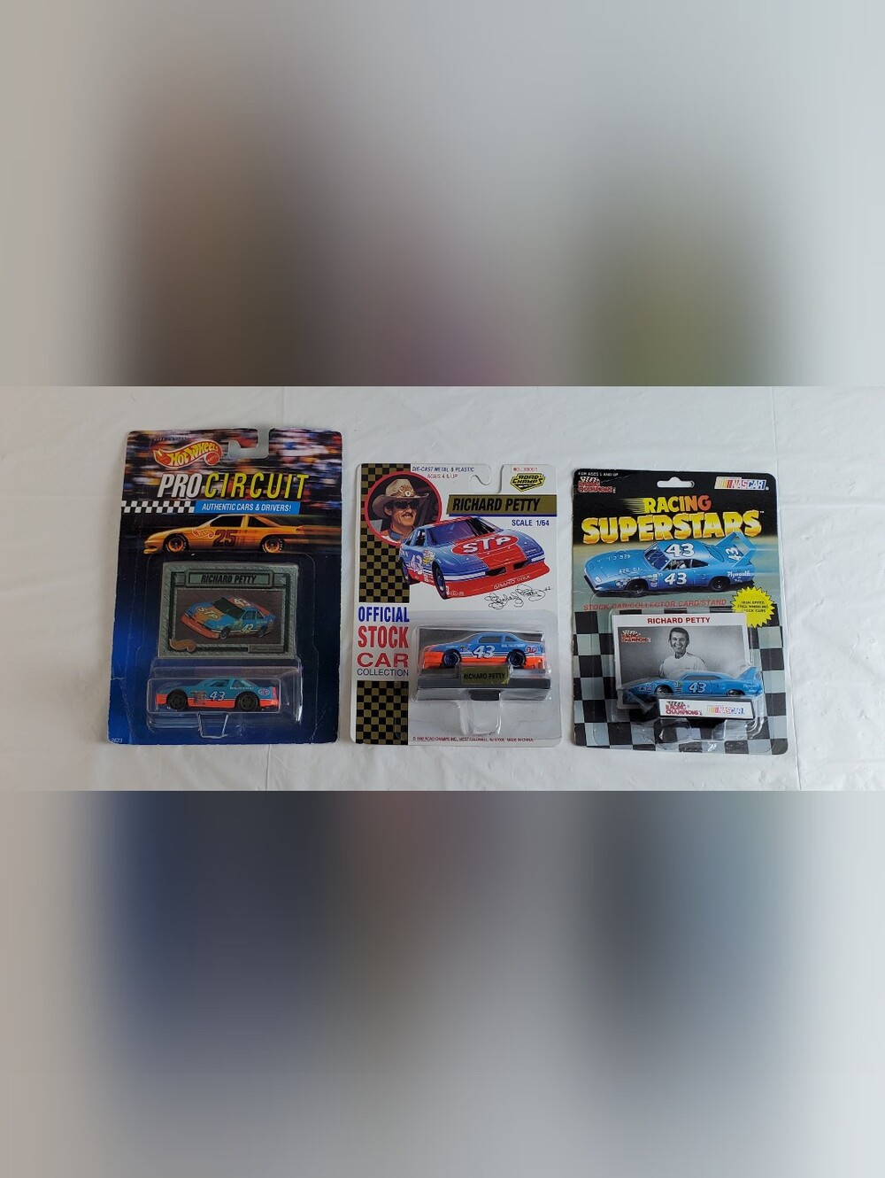 Hot Wheels VTG NASCAR Richard Petty #43 1:64 Diecast Car Road Champs - Lot of 3